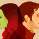 Gamora and Star Lord from Guardians of the Galaxy